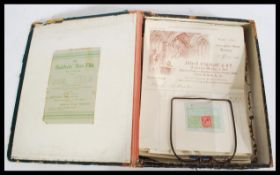 An interesting folio of early 20th century invoice