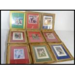 A group of Beryl Cook framed and glazed prints mos