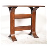 A 1970's teak wood Danish lamp - side table being