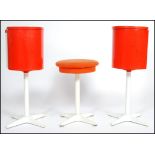 A pair of 1970's retro space age orange lollypop d