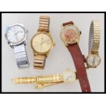 A collection of vintage watches to include gents and ladies, Tissot automatic, Lanco automatic,