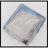 A hallmarked silver cigarette case by Joseph Gloster Ltd  hallmarked for Birmingham 1937. Weighs