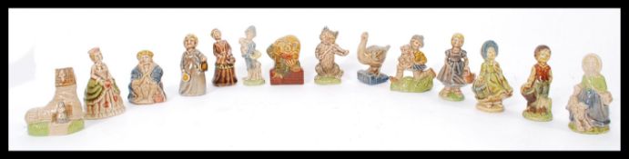 Wade Whimsies -  A collection of Wade Whimsies nursery rhyme figurines/ whoopers to include Little