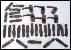A group of vintage early 20th century bakelite stair clips along with a matching set of bakelite