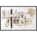 A group of vintage watches to include Trafalgar, Pulsar, Certina, Ingersol, Avia, Sekonda etc. Along