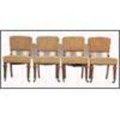 A good set of 4 Victorian boardroom dining chairs