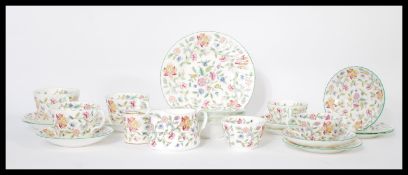A good Minton ' Haddon Hall ' pattern dinner / table service, including plates in various sizes,