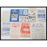 A collection of vintage 20th Century Football Programmes dating to the mid Century to include West