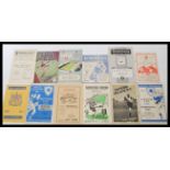 A collection of football programmes to include Leeds United v Queens Park Rangers 1950-1951,