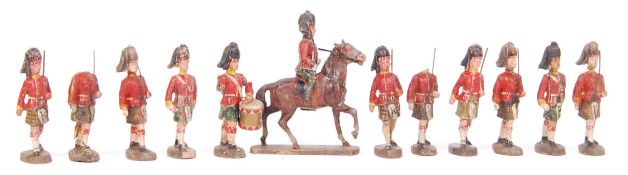 COLLECTION OF ELASTOLIN SCOTTISH GUARDS FIGURES