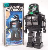 VINTAGE ' SPACE WARRIOR ' BATTERY OPERATED HONG KONG ROBOT