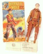 VINTAGE MARX TOYS JOHNTY WEST COWBOY ACTION FIGURE