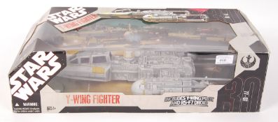 STAR WARS 30TH ANNIVERSARY Y-WING FIGHTER ACTION FIGURE PLAYSET