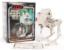 VINTAGE STAR WARS CLIPPER ' SCOUT WALKER VEHICLE ' ACTION FIGURE SET