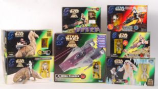 STAR WARS POWER OF THE FORCE KENNER BOXED ACTION FIGURE SETS