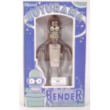 RARE FUTURAMA OFFICIAL ' BRIGHT 'N' SHINY ' TINPLATE BENDER ROBOT