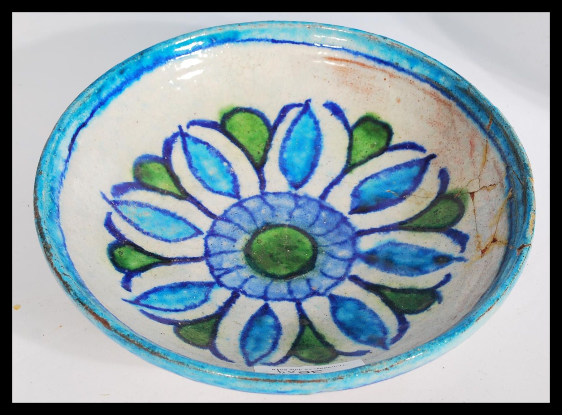 A collection of four Persian / Islamic glazed pott - Image 4 of 9