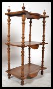 A 19th Century Victorian walnut and marquetry inla