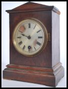 A 19th century English mantel clock - bracket cloc
