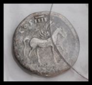 Roman Coin Domitian as Caesar under Vespasian, sil