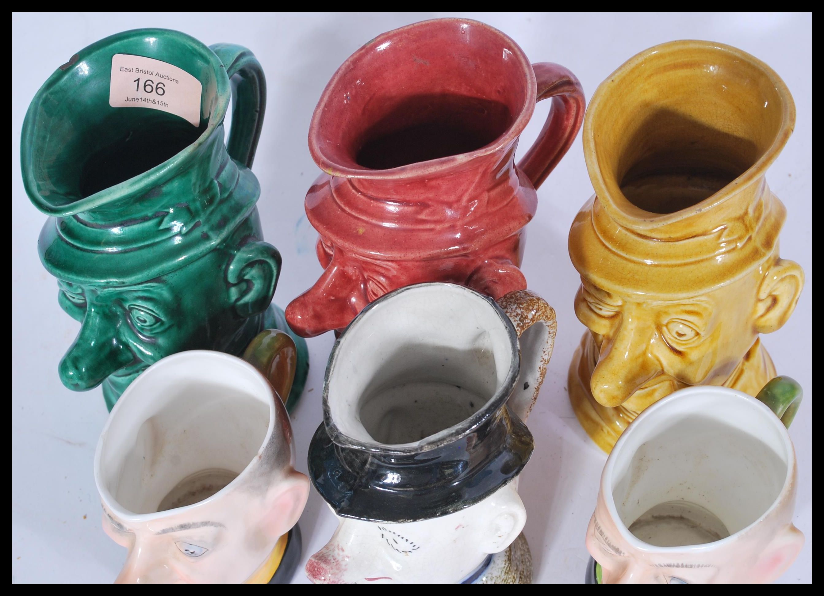 A collection of six varies ceramic character Jugs - Image 4 of 5