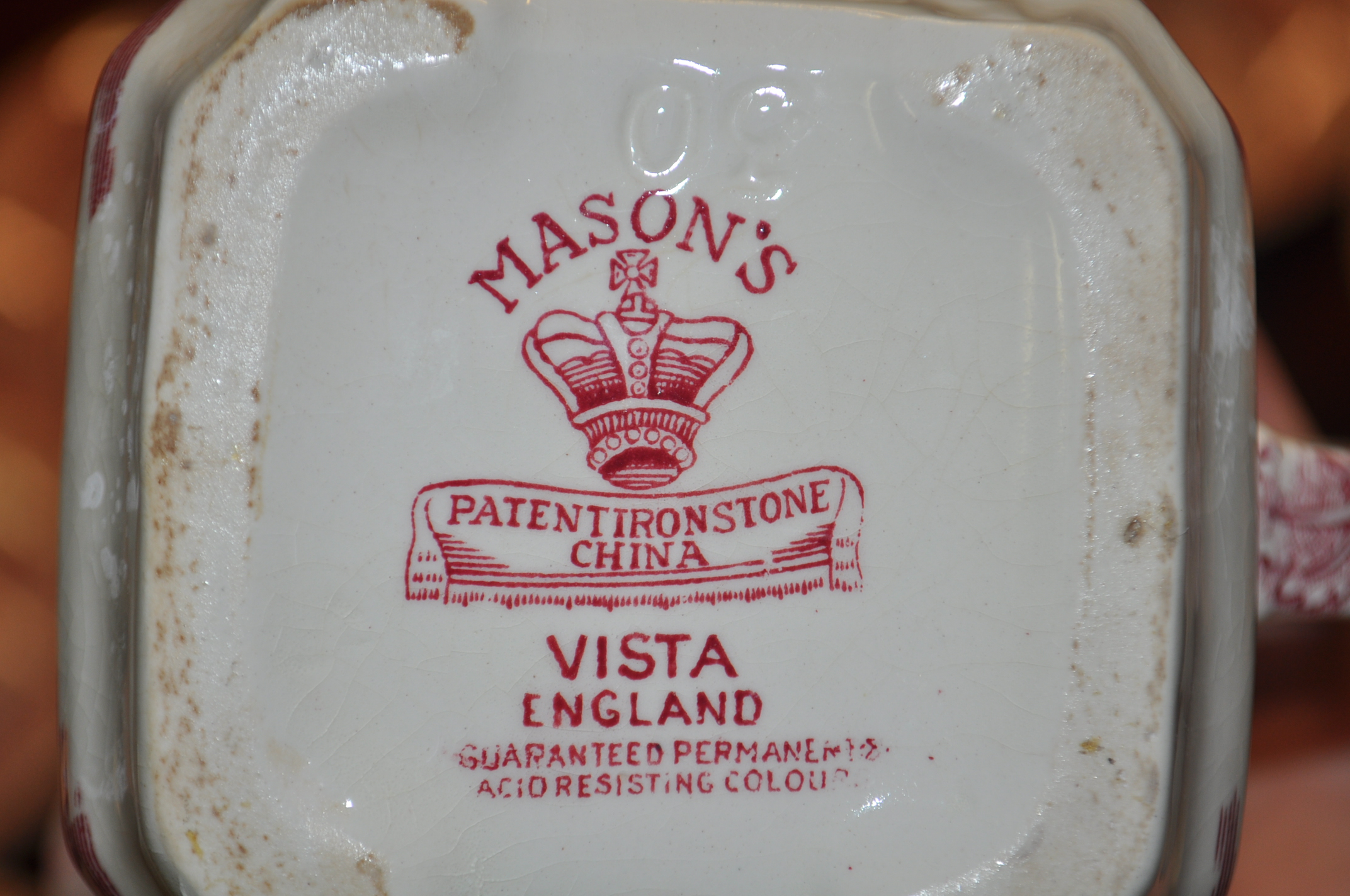 A Mason pink and white dinner service in the Vista - Image 6 of 6