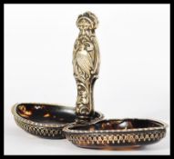 A 19th century Victorian silver and tortoiseshell