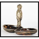 A 19th century Victorian silver and tortoiseshell