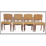 A good set of 4 Victorian boardroom dining chairs