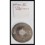 A 17th century William III 1696 Half Crown / Halfc