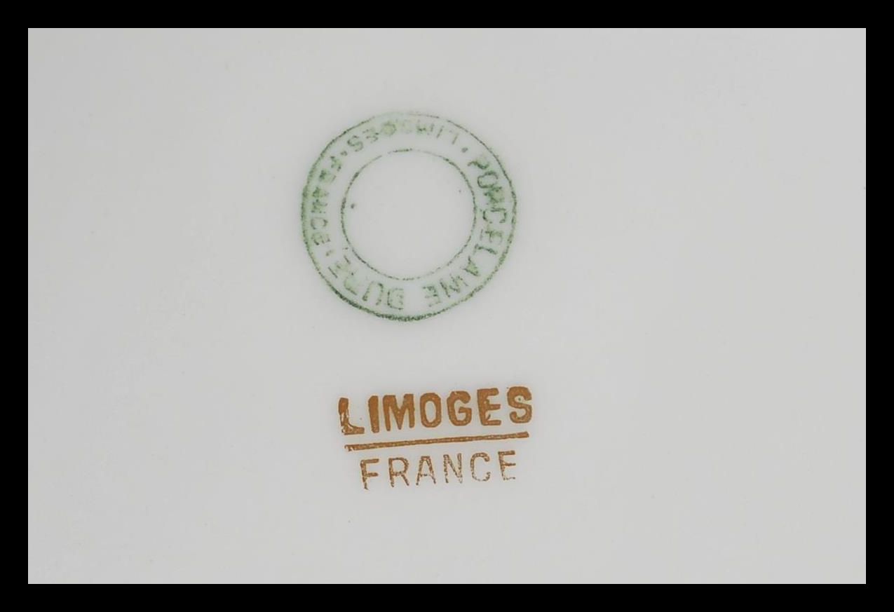 A large group of French Limoges ceramic dinner pla - Image 4 of 10