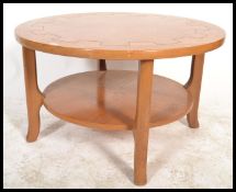 A 1970's teak Danish influence coffee table of cir