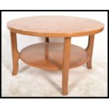 A 1970's teak Danish influence coffee table of cir