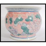 An early 20th century Chinese large brush pot / ja