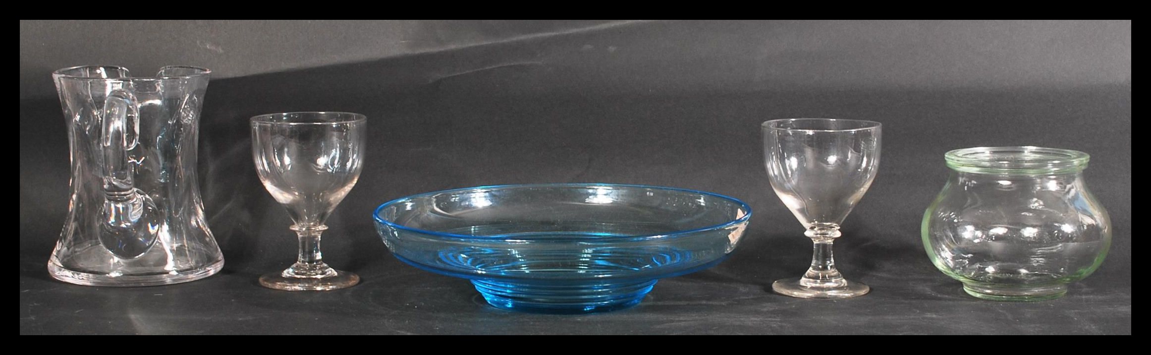 Glass-wares to include a studio glass bowl and jug - Image 3 of 7