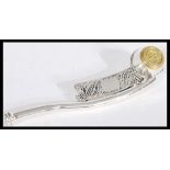 A sterling silver two tone gilt Bosons ship whistl