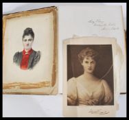 Two albums of 19th century Victorian photographs t