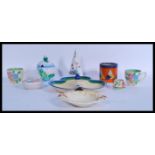 A group of Clarice Cliff and related ceramics to i