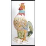 A large 20th century ceramic model of a cockerel r