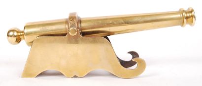 VICTORIAN STYLE LARGE BRASS DESK TOP CANNON