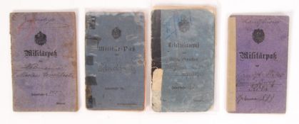 FRANCO-PRUSSIAN & WWI RELATED GERMAN ' MILITARPAK ' SERVICE RECORDS