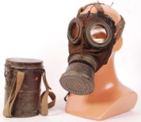 RARE WWI FIRST WORLD WAR GERMAN SOLDIER'S GAS MASK