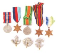 WWII SECOND WORLD WAR MEDAL GROUP & RELATED EFFECTS