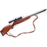 VINTAGE BSA .22 CALIBRE AIR RIFLE WITH TASCO SCOPE