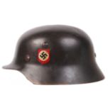 GERMAN WWII SS THIRD REICH NAZI INFANTRY M40 STEEL HELMET REPRODUCTION