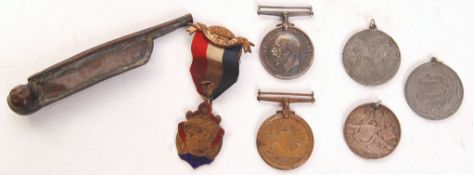 WWI FIRST WORLD WAR NAVAL RELATED MEDAL GROUP