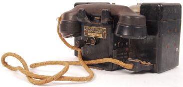 WWII SECOND WORLD WAR MILITARY FIELD TELEPHONE SET