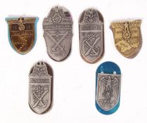 ASSORTED WWII GERMAN THIRD REICH NAZI CAMPAIGN SHIELDS