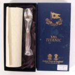 RMS TITANIC WHITE STAR LINE ARTHUR PRICE 1ST CLASS SPOON