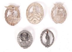 ASSORTED REPRODUCTION WWII SECOND WORLD WAR THIRD REICH BADGES